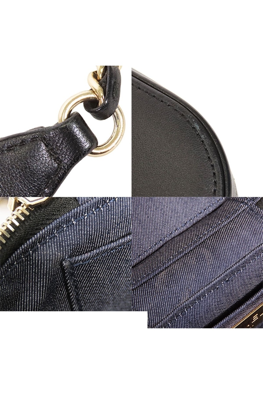 Chanel Vanity Black Gold Lambskin 2-Way Chain CC Logo Shoulder Bag - Picture 7 of 9